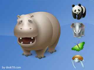 3D-动物类图标-Animals Icons